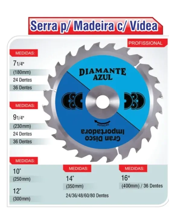 Serra p/ Madeira c/ Videa