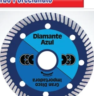 Disco Porcelanato Diamante Azul